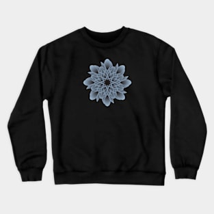 Beautiful and Artistic Grey Flower Crewneck Sweatshirt